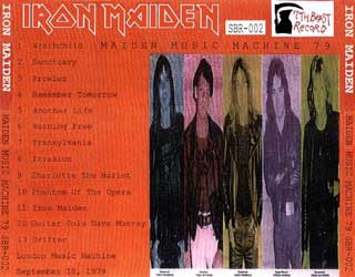 Back cover of Iron Maiden - Maiden Music Machine 79