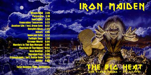 Front cover of Iron Maiden - The Big Heat