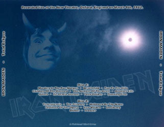 Back cover of Iron Maiden - Total Eclipse