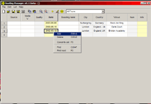 Screenshot of Bootlegs Manager 0.12 showing context menu for a
bootleg in the list Screenshot of Bootlegs Manager 0.12 showing context menu for a bootleg in
the list