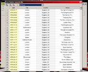 Screenshot of Bootlegs Manager 0.12 showing the inbuilt
list of Iron Maiden concert dates Screenshot of Bootlegs Manager 0.12 showing the inbuilt list of Iron Maiden
concert dates